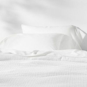 Standard Size Blended Linen Pillowcase Set (2pc)